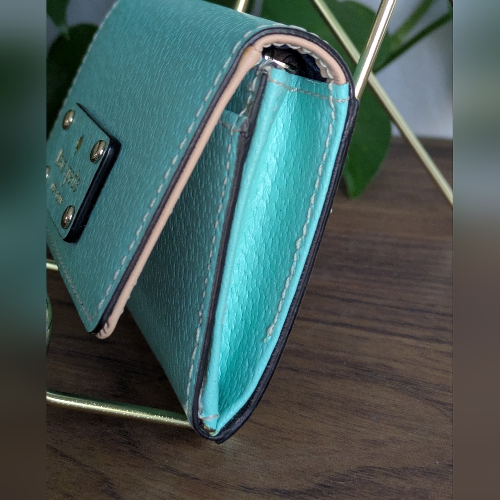 Kate Spade Mint Green Purse. - Picture 13 of 16